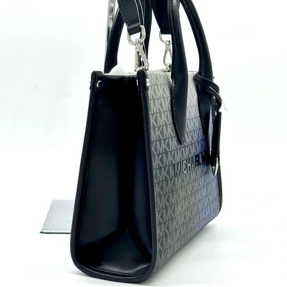 Michael Kors Mirella Small Ombré Signature Logo Crossbody Bag Black Multi